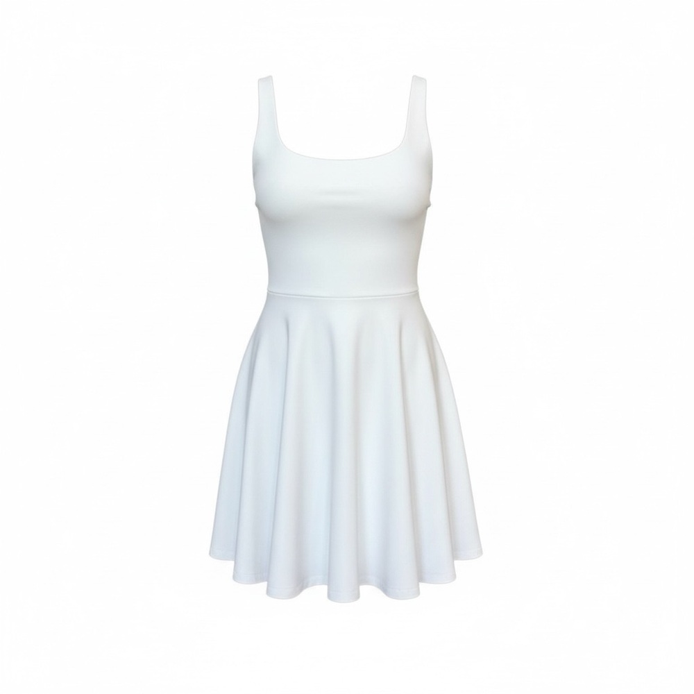 Susana Monaco White Mini Skater Dress NWT